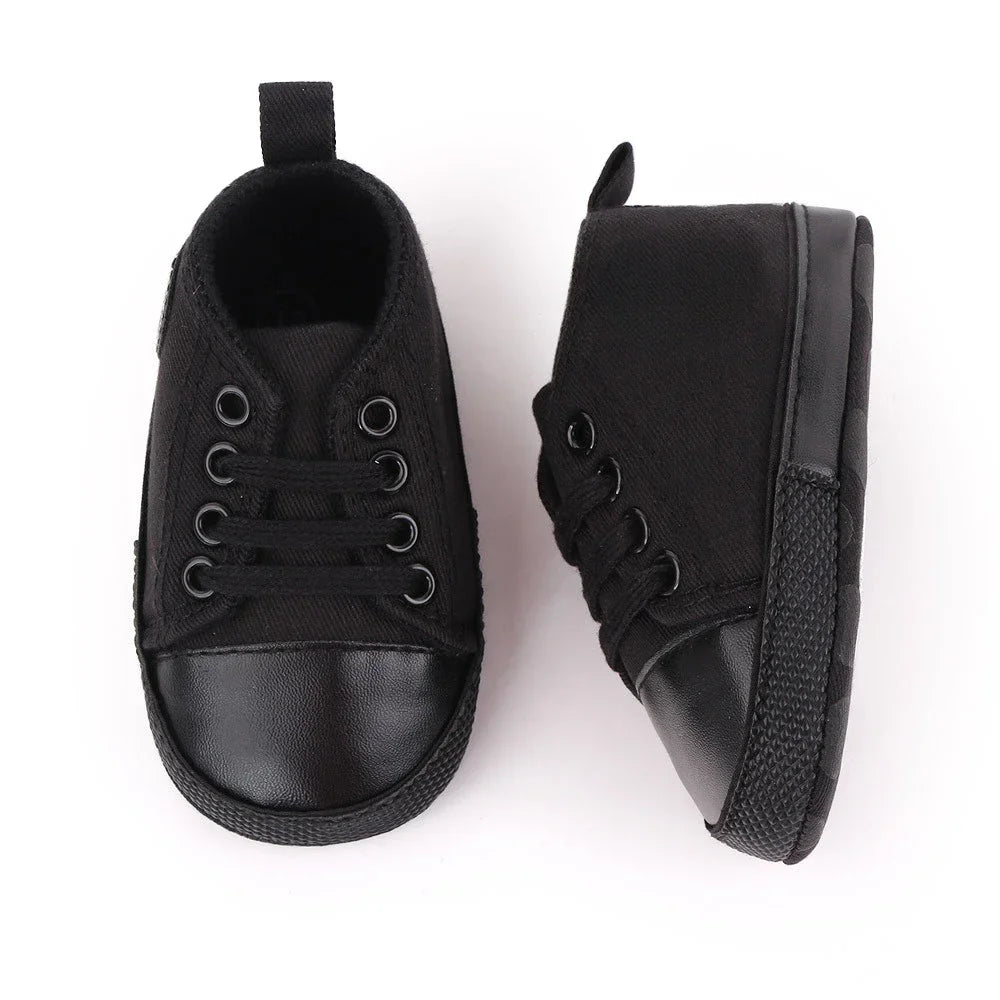 Baby Canvas Sneakers – Soft Sole First Walkers for Boys & Girls