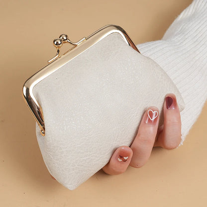Retro Kiss-Lock Coin Purse Women's Small Buckle Wallet
