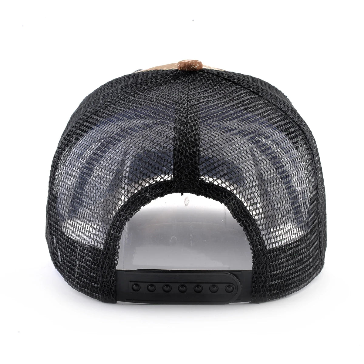 Camouflage Trucker Cap with Eagle Patch – Unisex Snapback