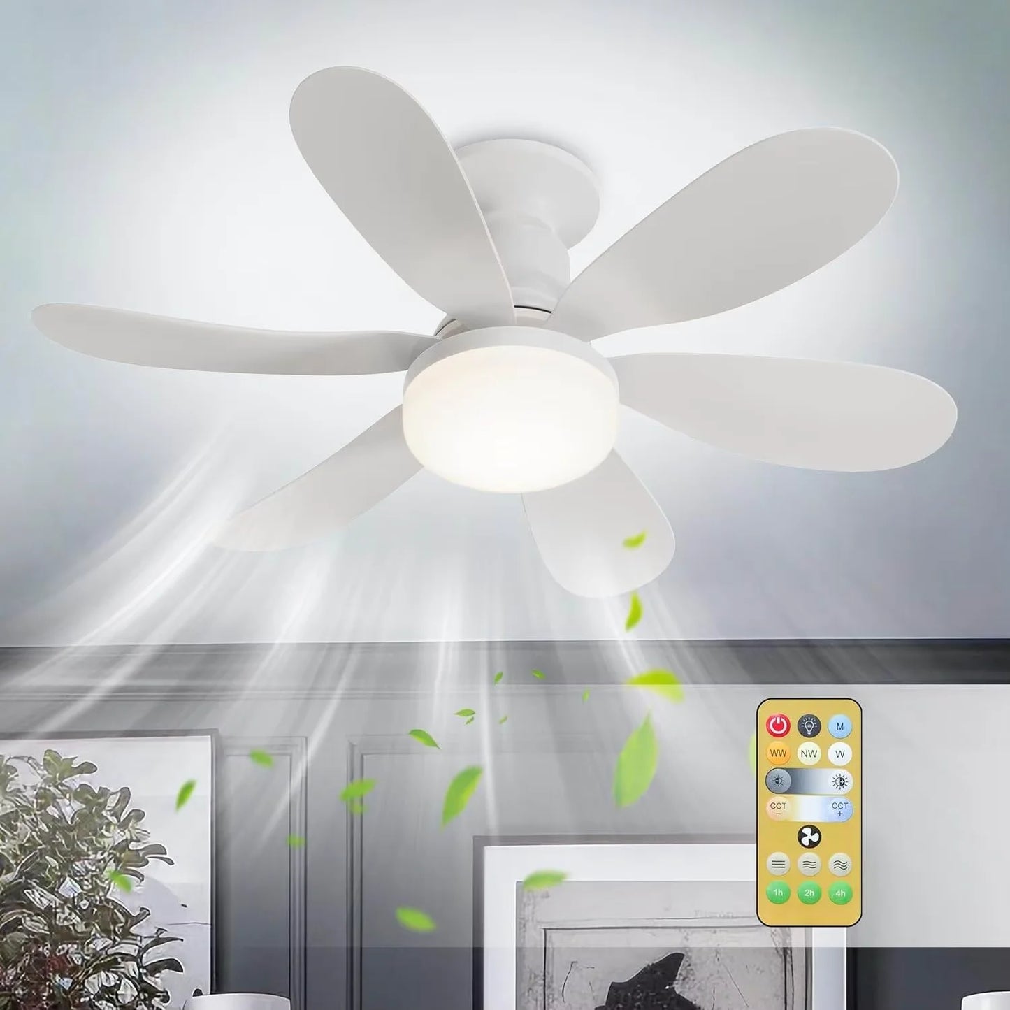 LED Ceiling Fan Light Bulb 40W E27 with Remote Control & Dimming