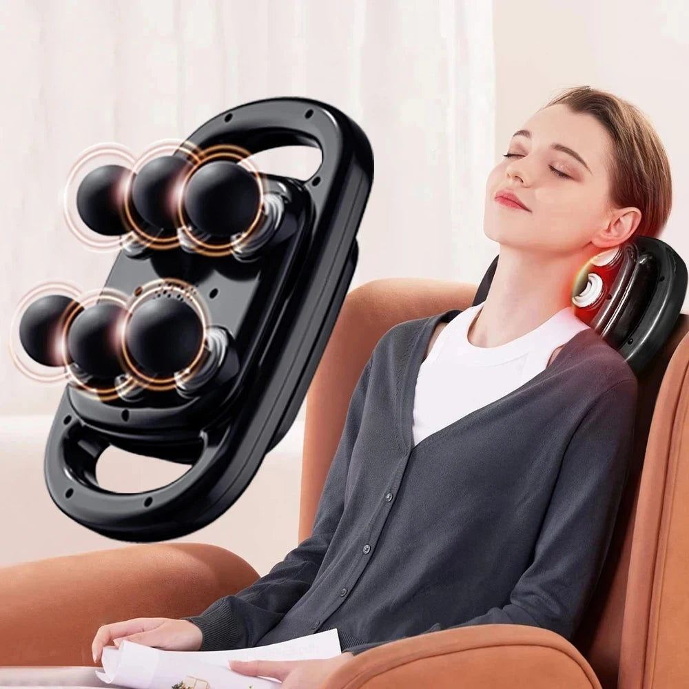 6-Head Percussion Massage Gun – Deep Tissue Full Body Relief