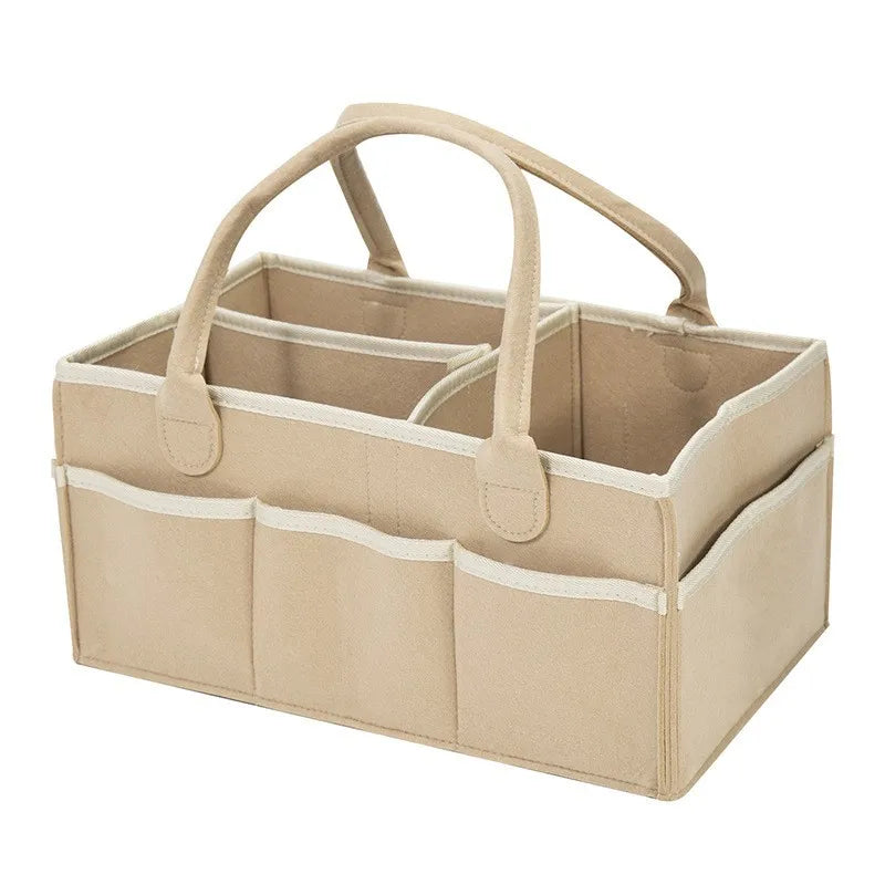 Baby Diaper Caddy Organizer – Large Felt Storage Bag