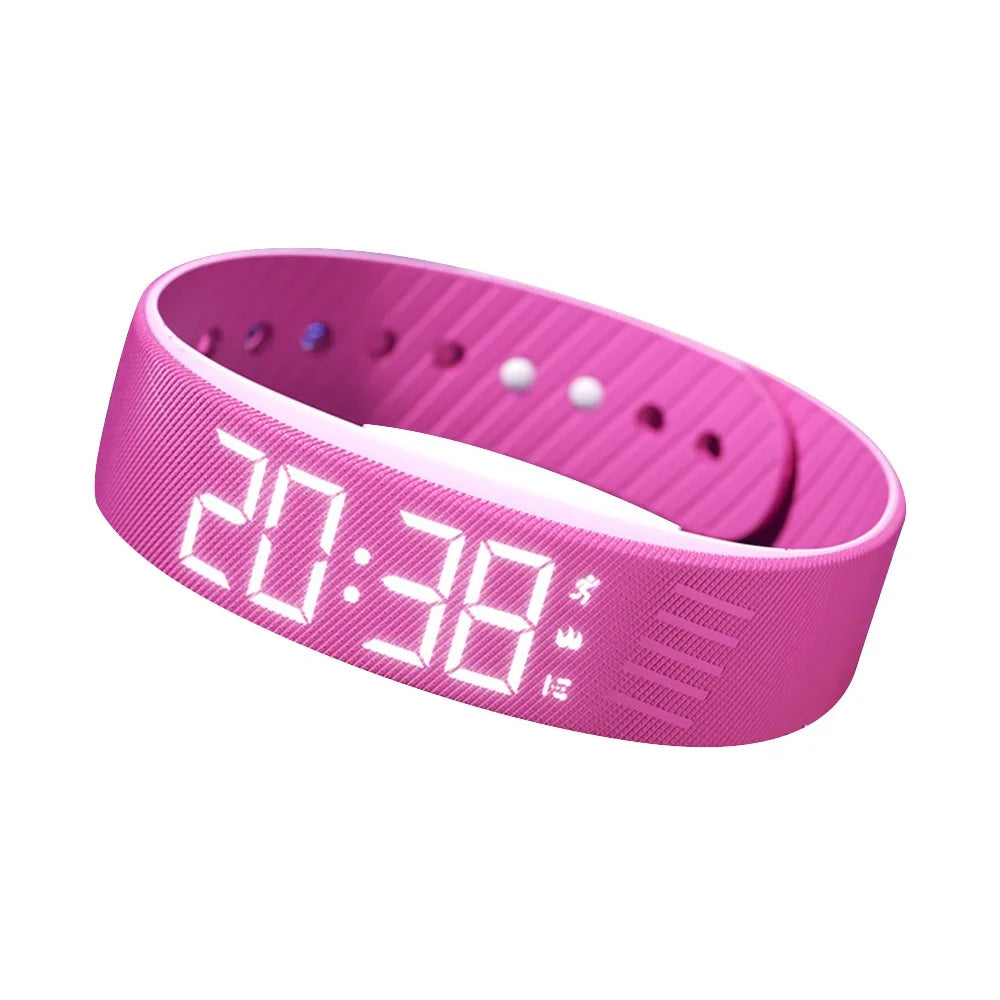 LED Digital Smart Bracelet Watch with Pedometer & Alarm