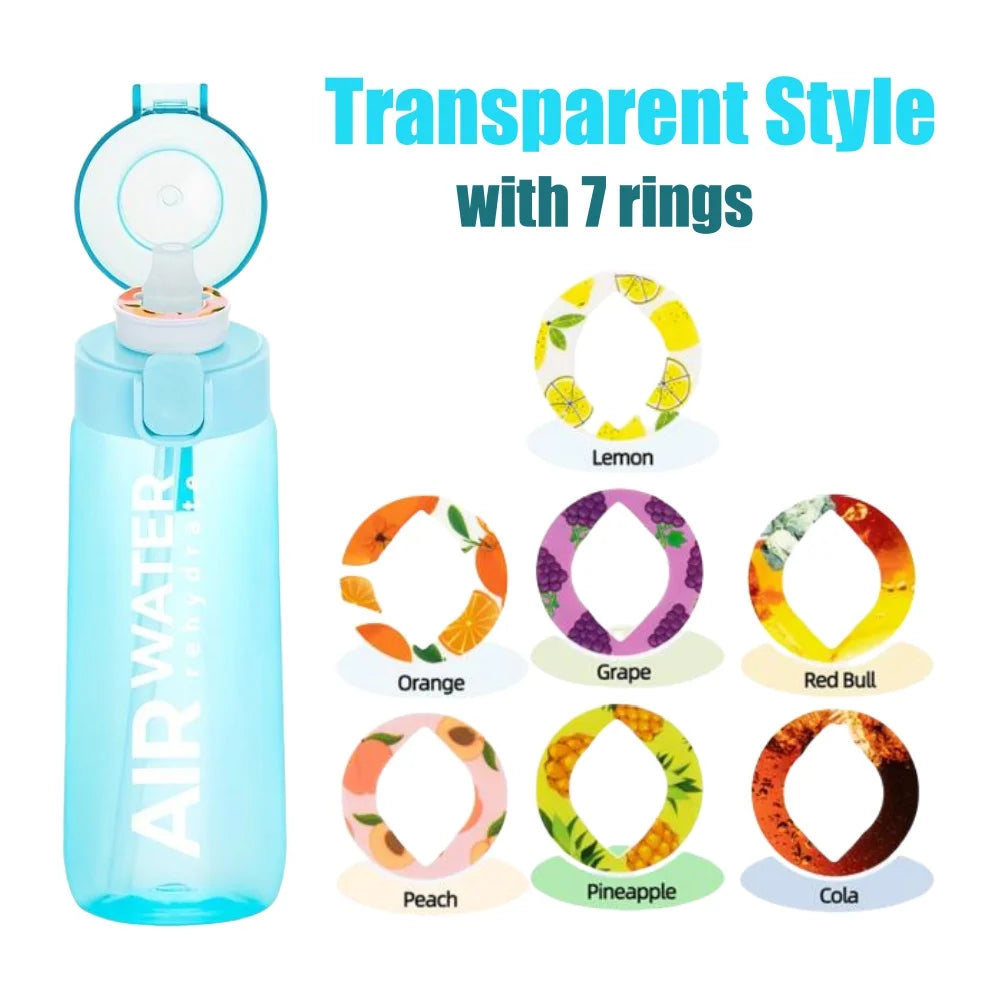 750ML Fruit Flavor Sports Water Bottle with 7 Pods