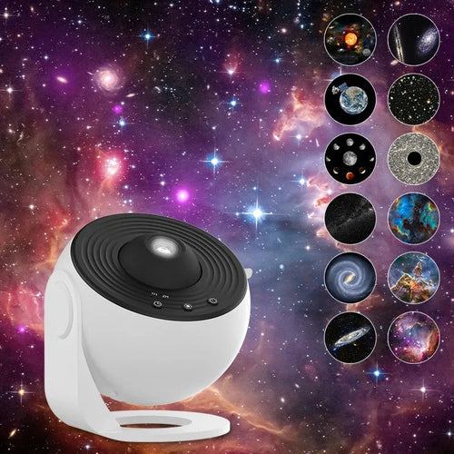 Galaxy Projector Night Light – 360° Rotating Planetarium Lamp