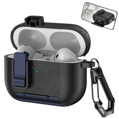 AirPods Case with Phone Holder Clip & Carabiner – Fits AirPods 1/2/3/Pro/Pro 2/Pro 3/4