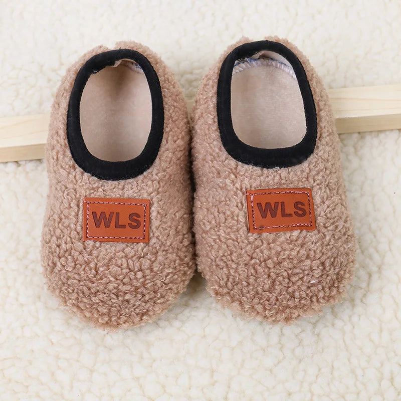 Baby Plush Floor Sock Shoes – Soft Anti-Slip Toddler Slippers