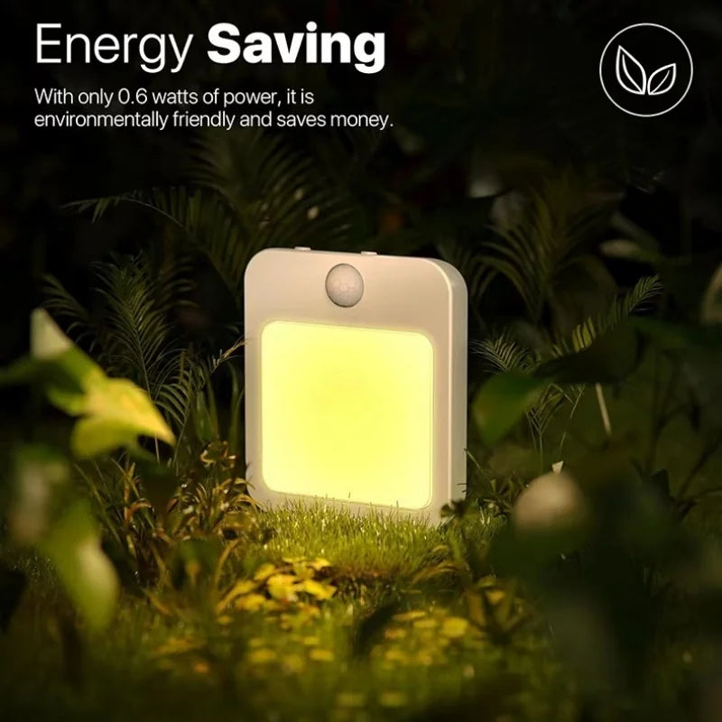 Motion Sensor Night Light – Plug-In LED with Adjustable Brightness