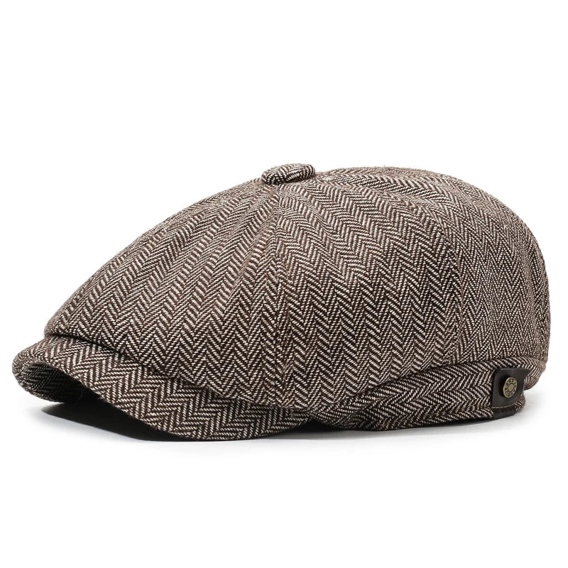 Newsboy Cap – Unisex Retro Cotton Beret for Travel & Casual Wear