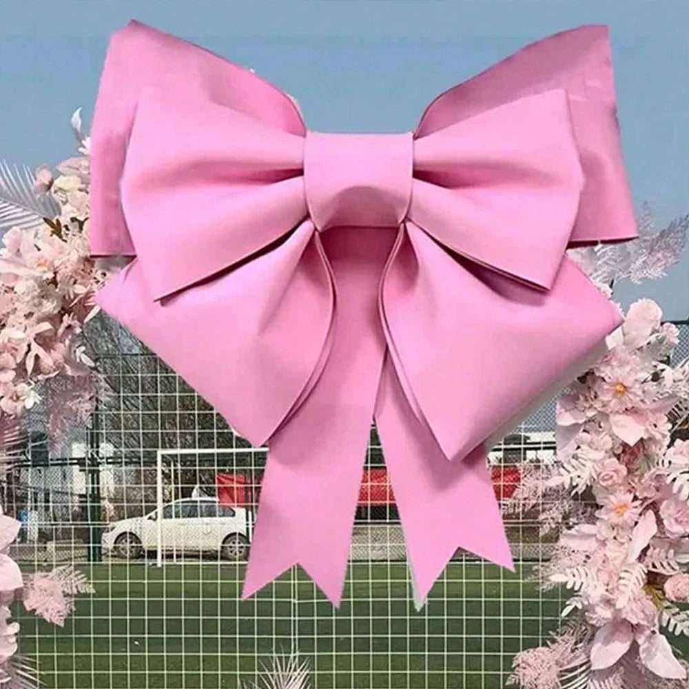 Large Decorative Bow for Christmas, Wedding & Party Decor – Red & Pink
