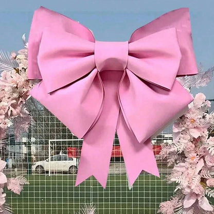 Large Decorative Bow for Christmas, Wedding & Party Decor – Red & Pink