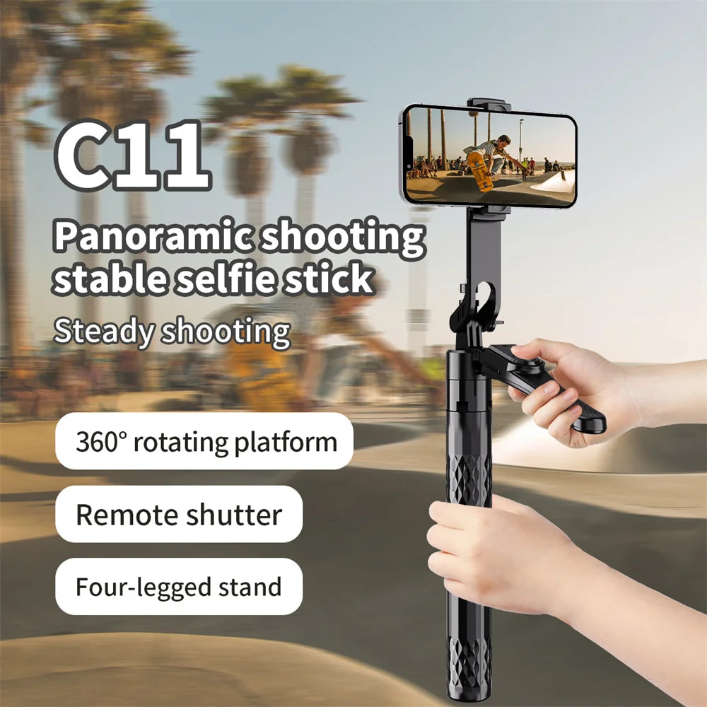 Selfie Stick Tripod 185cm with Fill Light & Bluetooth Remote