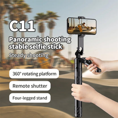 Selfie Stick Tripod 185cm with Fill Light & Bluetooth Remote