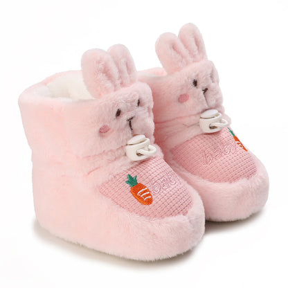 Baby Winter Boots – Cartoon Warm Fleece Booties for Boys & Girls