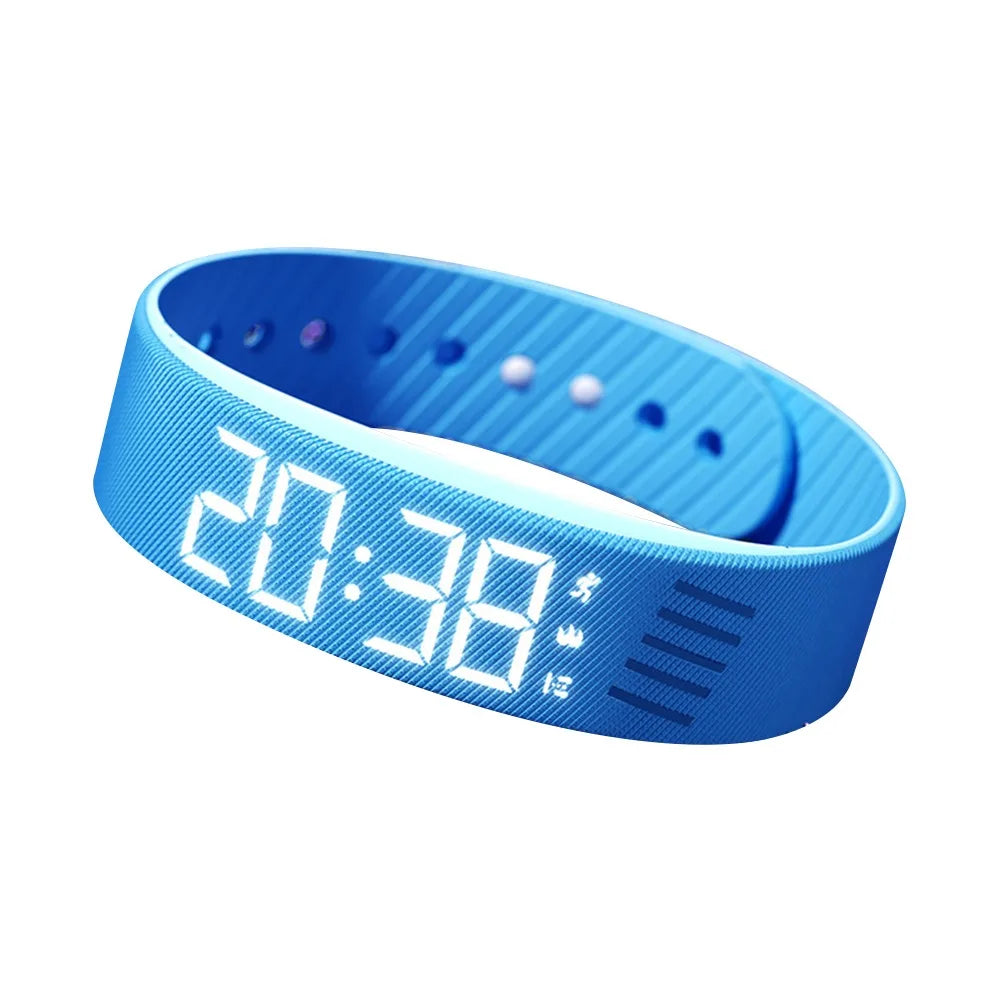 LED Digital Smart Bracelet Watch with Pedometer & Alarm