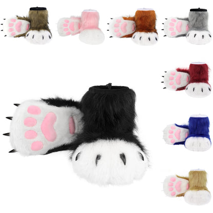 Animal Paw Slippers – Furry Claw Boots for Cosplay & Costume
