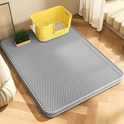 Cat Litter Mat Double Layer Waterproof & Non-Slip EVA Pad