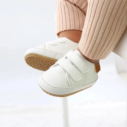 Baby First Walker Sneakers Anti-Slip PU Leather Shoes