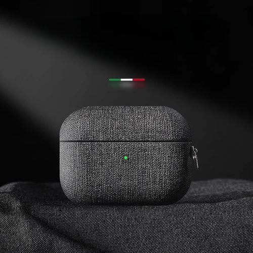Fabric Texture AirPods Case with Carabiner Clip