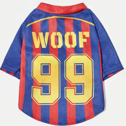 Dog Soccer Jersey Shirt – Breathable Mesh Sports Tee for Pets