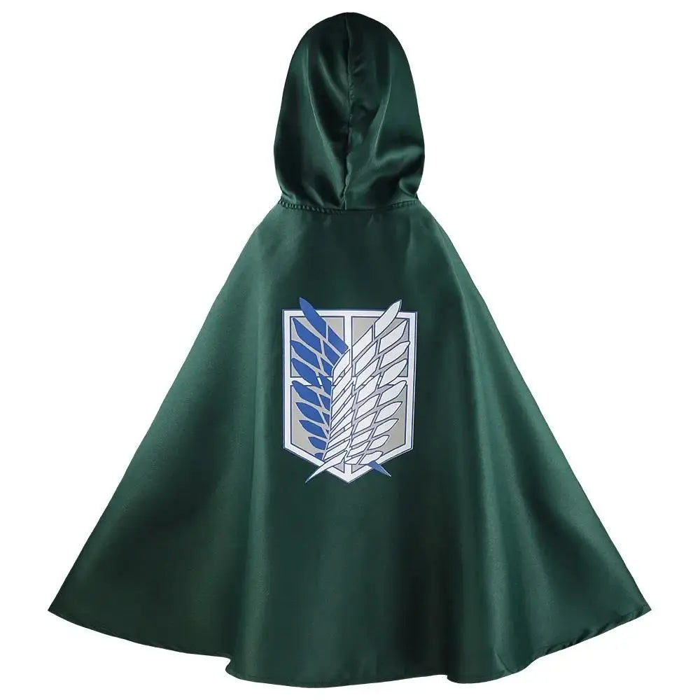 Attack on Titan Scouting Legion Cosplay Cloak Cape with Headband