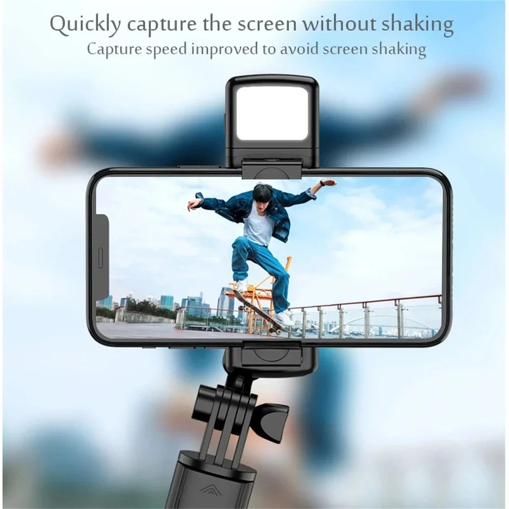 Selfie Stick Tripod with Fill Light & Bluetooth Remote