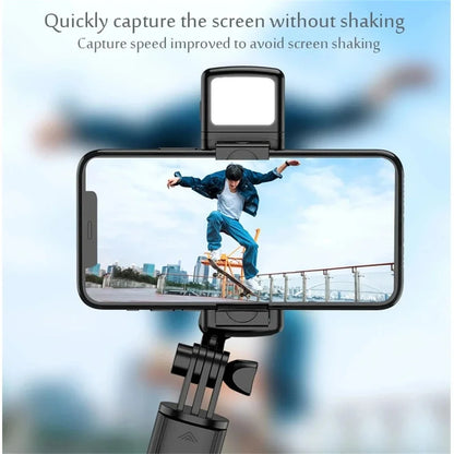 Selfie Stick Tripod with Fill Light & Bluetooth Remote