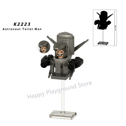 Skibidi Toilet Mini Building Block Figures – TV Man, Cameraman & More