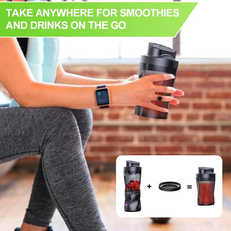 Portable Blender USB Rechargeable 700ml – Personal Smoothie Maker
