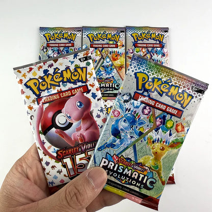 10/20PCS Pokémon Prismatic Evolutions 151 Booster Card Pack