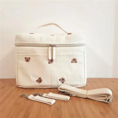 Baby Bottle Cooler Bag Insulated Thermal Mommy Stroller Organizer