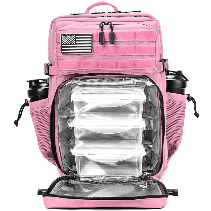 45L Meal Prep Backpack – Insulated Cooler Gym & Tactical Bag