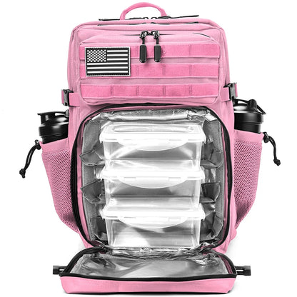 45L Meal Prep Backpack – Insulated Cooler Gym & Tactical Bag