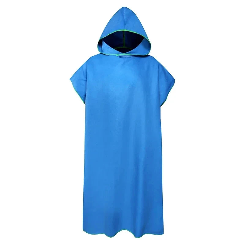 Hooded Changing Robe – Quick-Dry Microfiber Surf Poncho
