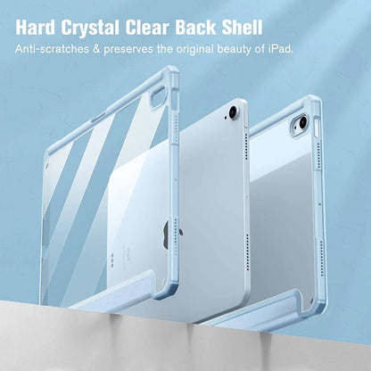 iPad Case with Pencil Holder – Clear Back Folio Cover