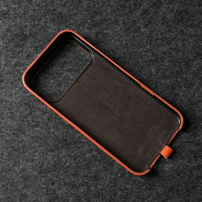 With Lanyard Genuine Leather iPhone Case