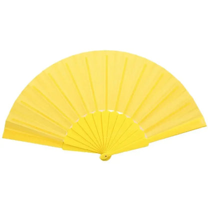 Folding Hand Fan Chinese Silk Fabric Fan for Weddings & Dance