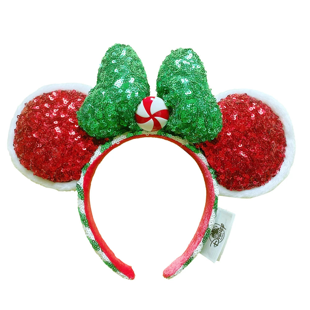 Disney Mickey Minnie Ears Headband – Sequin Bow Costume Cosplay