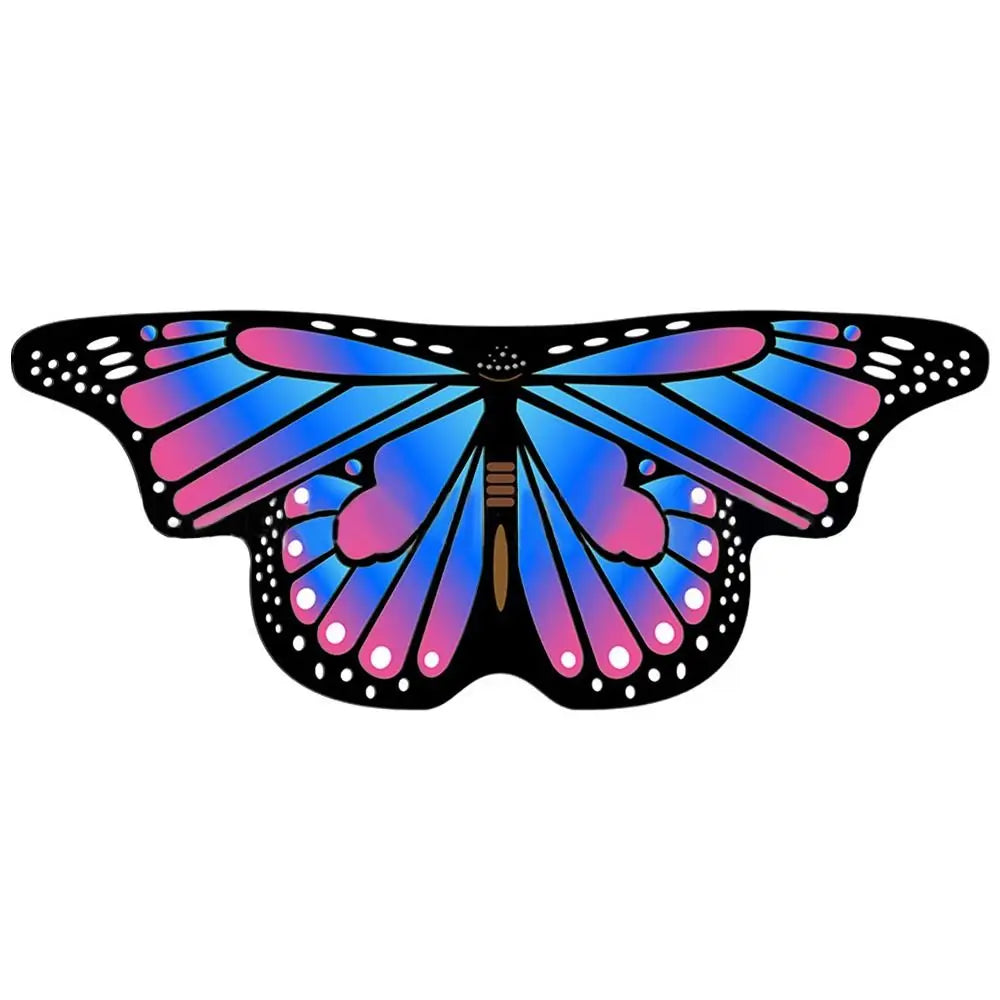 Kids Butterfly Wings Cape – Girls Fairy Costume Shawl