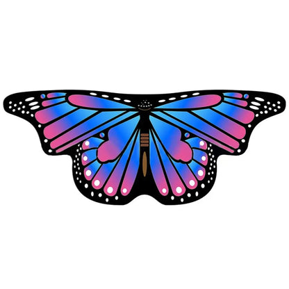 Kids Butterfly Wings Cape – Girls Fairy Costume Shawl