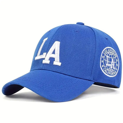 LA Embroidered Baseball Cap – Adjustable Snapback Unisex Hat