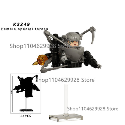 Skibidi Toilet Mini Building Block Figures – TV Man, Cameraman & More
