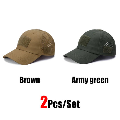 Tactical Baseball Cap with Velcro Patch – Breathable Adjustable Hat