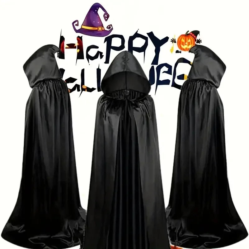 Halloween Hooded Cloak – Unisex Witch Cape Cosplay Costume