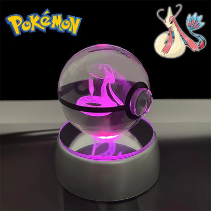 Pokémon 3D Crystal Poké Ball Night Light with LED Base