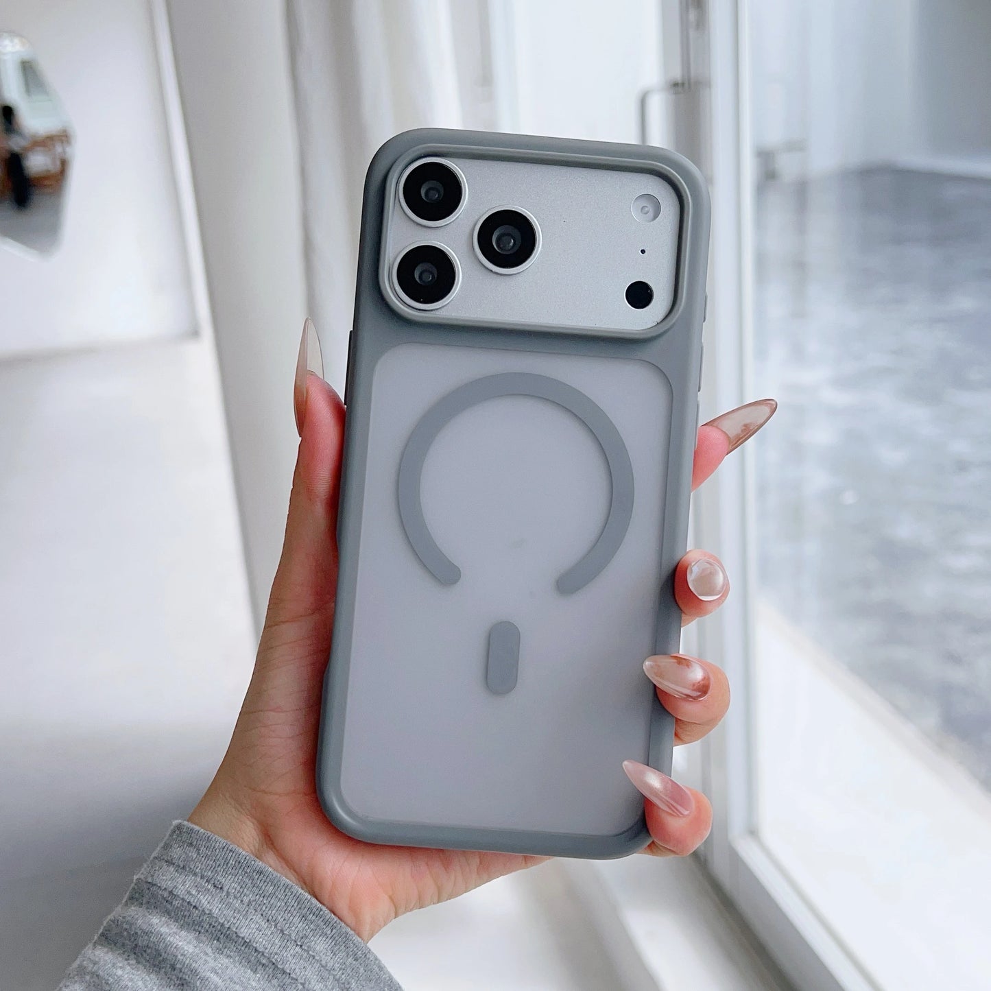 Magnetic Matte Original Translucent iPhone Case
