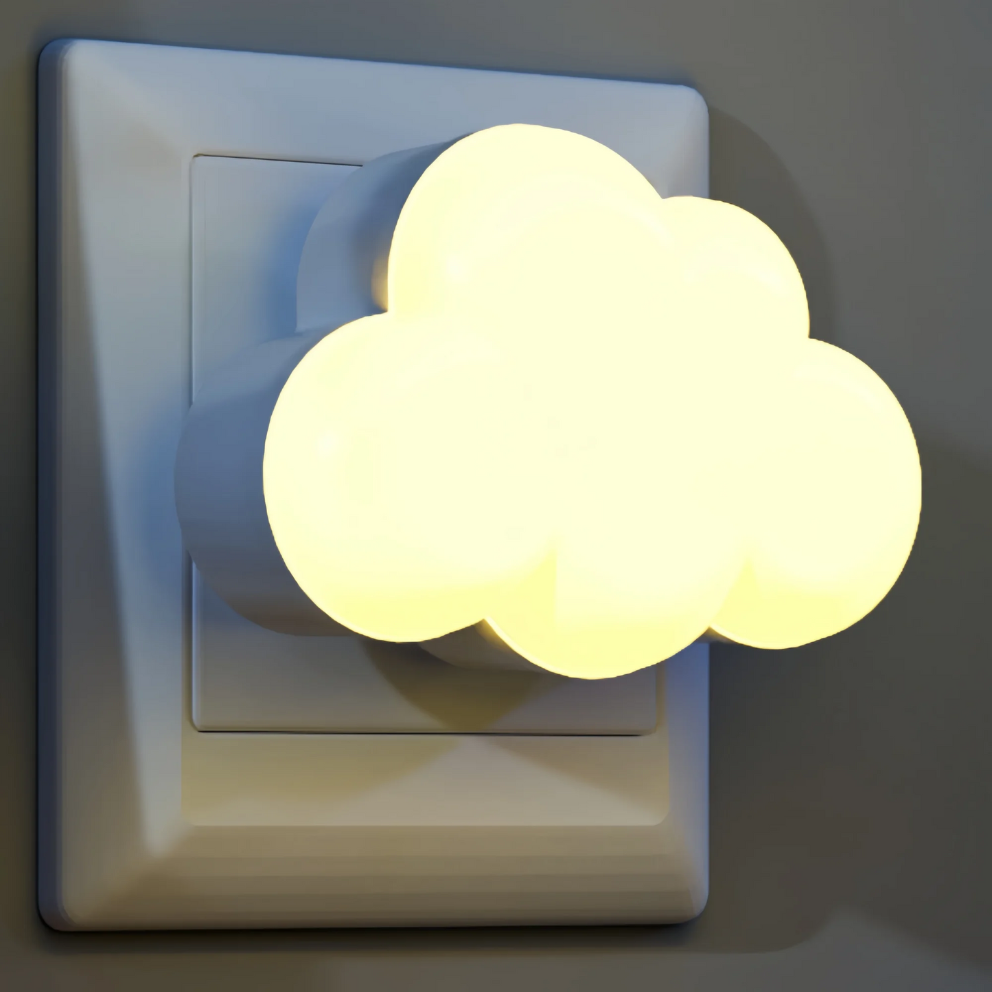 Cloud Shape LED Night Light with Auto Sensor – Plug-In Kids Lamp