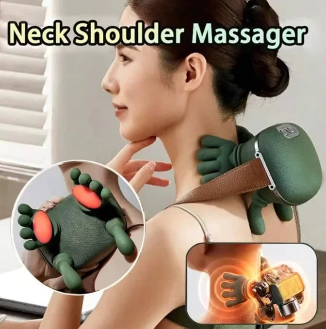 Smart Neck & Shoulder Massager – USB Rechargeable Portable