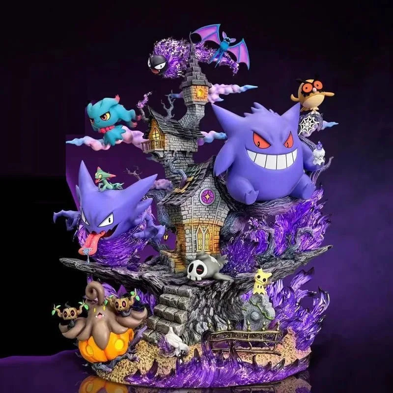 32CM Pokémon Gengar Evolution Family PVC Action Figure Set