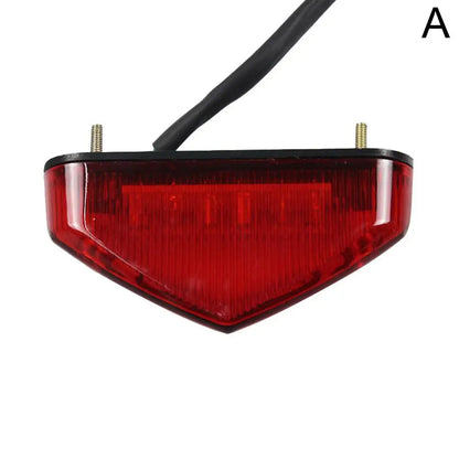 Motorcycle LED Tail Light – Universal Brake & License Plate Lamp 12V
